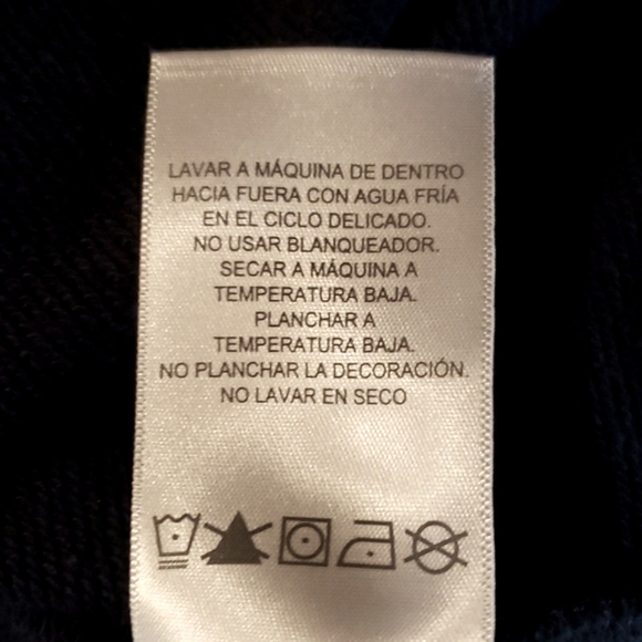 ELLEN TRACY French Terry "JOY" Sweatshirt Navy/Silver Snowflake - Med - EUC - Picture 14 of 14